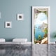 thumbnail image 2 of 2x Papel pintado para puerta DIY Pósteres de arte de pared Impermeable Autoadhesivo Mural extraíble estilo C, 2 of 8