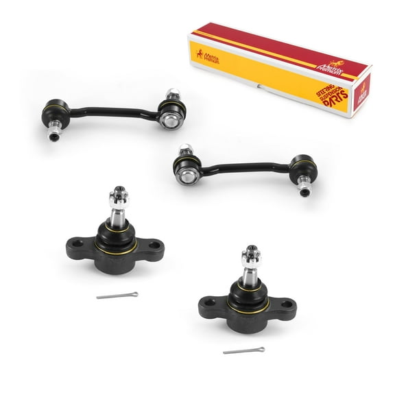 Metrix Premium Chassis Parts - 4 PC L/R Front Sway Bar Stabilizer End Link & L/R Front Lower Ball Joint Kit Fits 07-09 Kia Amanti, 06-11 Hyundai Azera, 06-10 Sonata, K80949, K500035