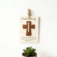 thumbnail image 4 of Leutsin A Pocket Blessing - Baseball Football Softball Cross Edition,Handmade Pocket-Sized Cross Gift for Christian Athletes,Inspirational Token for Teams & Youth Group Encouragement Decor,5.6", 4 of 9