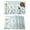 Blue, variant on Daisy Flowers Placemats Set of 6, Spring Floral Leaves Plants Light Blue Placemats for Dining Table, Place Mats for Kitchen Tabletop, Waterproof Wipeable Dining Table Mats Set