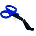thumbnail image 2 of Blue Handle with Fluoride Coated Black Blades Trauma Shears 7.25", 2 of 4