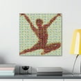 thumbnail image 3 of Gymnasts in Pointillism - Canvas, 3 of 10