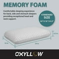 Oxyllow Memory Foam Pillow Hypoalogenic Memory Foam Latex Free