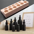 thumbnail image 3 of 5X 11 Holes Wooden Essential Oil Tray Handmade Natural Wood Display Rack Demonstration Station for 5-15Ml Bottles, 3 of 5