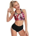 thumbnail image 3 of Hazbin Hotel Characters Women's Sports Bras Racerback Padded Workout Slimming Tank Tops Camisole Yoga Vest Activewear Fitness Running Crop Top, 3 of 6