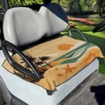 thumbnail image 3 of Garronmavis Beach Palm Trees Golf Cart Seat Covers 50 x 31 Inches Breathable Golf Cart Seat Blanket/Towel Easy to Install, 3 of 5