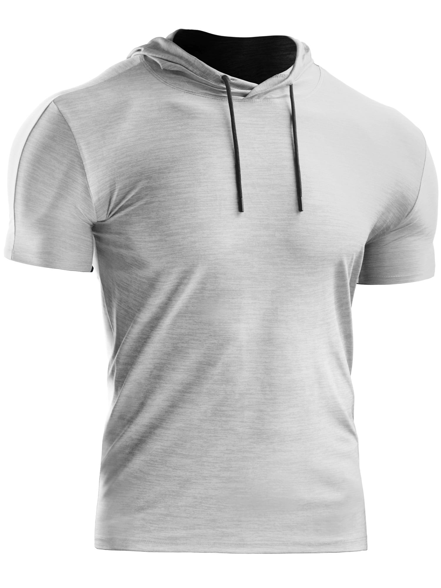 Burband Hipster Hip Hop Mens Gym Hoodie Pullover Casual Short Sleeve Muscle Cut Off Workout T-Shirt Tops