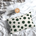 thumbnail image 5 of Zufioo Abstract Green Polka Dot Print Double-Sided Throw Pillow Cover, Pillow Protector Home Decor - With Hidden Zipper, Suitable for Bedroom, Living Room, Car Interior-16"x24", 5 of 6