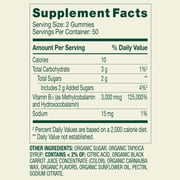 Spring Valley Extra Strength Vitamin B12 Supplement, Raspberry Flavor, 3000 mcg, 100 Count, Vegetarian Gummies for Metabolism Support