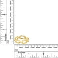 thumbnail image 4 of AFFY Chain Linked Design Band Rings For Womens Jewelry Gift In 14K Yellow Gold Over Sterling Silver Ring Size-7, 4 of 5