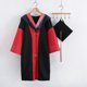 thumbnail image 5 of 1 juego de uniforme de graduación, poliéster transpirable antideformación, elegante uniforme académico festivo para unisex, M, rojo, 5 of 5