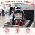 thumbnail image 4 of DAKIMOE Clear Backpack Heavy Duty Stadium Approved School Cute Transparent Backpacks Clear Bag Travel, 4 of 8
