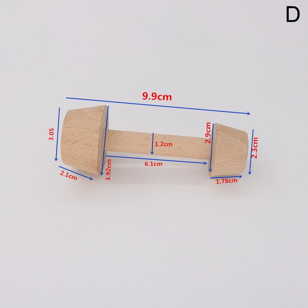 DIY Double Sided Egg Tart Tamper Mold Wooden Pastry Pusher Moulding