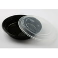 thumbnail image 5 of 10pcs 720ML Disposable Plastic Bowl Take Out Containers Food Storage Box with Lids - Round, 5 of 11