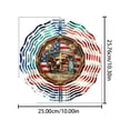 thumbnail image 2 of American Decorations 3D Stainless Metal Wind 10 In 4th Of July Decorations For Window Yard Garden Patio Patriotic Outdoor Decor, 2 of 6