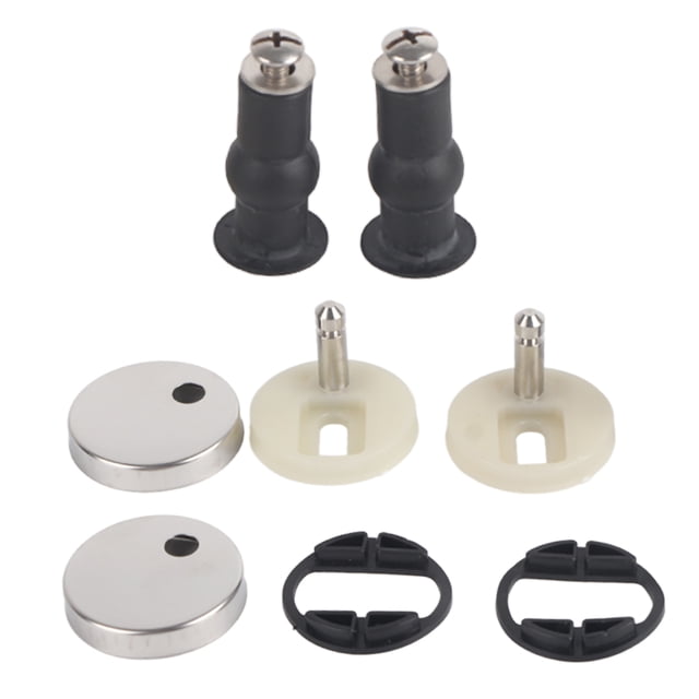 Tornillos para asiento de inodoro, pernos de bisagras, tuercas superiores de goma expandibles, accesorios de fijación de tornillos