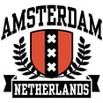 thumbnail image 3 of CafePress - Amsterdam Netherlands White T Shirt - Men's White Classic Cotton T-Shirts, 3 of 4
