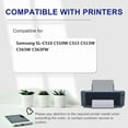 thumbnail image 2 of CLT-510 Compatible Toner Cartridges CLT-K510S CLT-C510S CLT-M510S CLT-Y510S for Samsung SL-C510 C510W C513 C513W C563W C563FW Printers, 1500 Pages, Clear and Durable,Black, 2 of 10