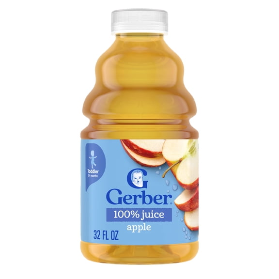 Gerber Apple Juice Fruit Juice, 32 fl oz Bottle