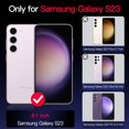 thumbnail image 2 of Baomifa-pour Galaxy S23 5G Étui, Lumineux dans le Noir Trois Couches Robuste Antichoc Protection Complète PC+TPU Souple Pare-Chocs pour Samsung Galaxy S23 6.1 Pouces, Tout Papillon, 2 of 4