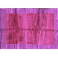 thumbnail image 1 of Ahgly Company Indoor Rectangle Abstract Purple Contemporary Area Rugs, 5' x 7', 1 of 4
