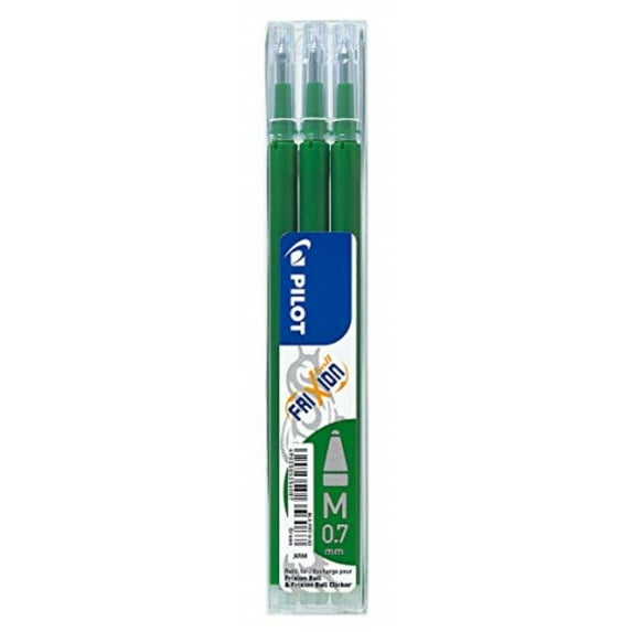 Pilot Refills for Frixion Rollerball 0.7 mm (Pack of 3) - Green