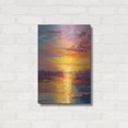thumbnail image 3 of Luxe Metal Art 'Coastal Sunset 3' by Petals Prints Design, Metal Wall Art, 16"x24", 3 of 9