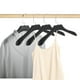 thumbnail image 2 of Perchas de armario de 4 piezas Unique Bargains con gancho plano, percha de ropa negra, 2 of 5