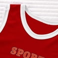 thumbnail image 5 of Fengactive Newborn Infant 0-2T Sleeveless Mesh Sport Onesie Sports Letter Print Lightweight Airy Round Neck Casual Summer Baby Short Romper, 5 of 6