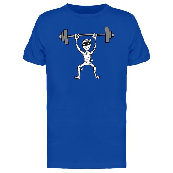Mummy Lifting Barbell Tee Men's -Image by Shutterstock