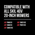 thumbnail image 5 of SKIL 20-Inch Mower Blade, Replacement for SKIL PWR CORE 40V 20-Inch Mowers and Universal 20-Inch Fit, SMB2000-W, 5 of 8