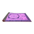 thumbnail image 2 of Ahgly Company Indoor Round Abstract Purple Modern Area Rugs, 8' Round, 2 of 4