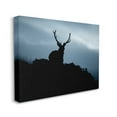 thumbnail image 3 of Stupell Industries Elk Silhouette At Dusk Deep Blue Night Sky Photograph Gallery Wrapped Canvas Print Wall Art, Design by James Dobson, 3 of 5