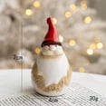 thumbnail image 4 of Figuras de cerámica para decoración navideña, ideal para mesita de noche, sala de estar y escritorio. S santa claus, 4 of 9