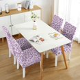 thumbnail image 3 of Dining Chair Covers Leopard Pattern Set of 4 Stylish Animal Print Washable Polyester Stretch Slipcovers Removable Seat Protector for Romantic Home Decor, 3 of 7