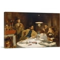 thumbnail image 1 of ARTCANVAS The Ten Cent Breakfast Canvas Art Print by Willard Metcalf - Size: 18" x 12" (1.50" Deep), 1 of 9