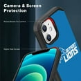 thumbnail image 5 of Apple iPhone 12 (6.1) - NFL Licensed Detroit Lions Team Logo on Blue Textured Dual Layer Case, 5 of 5
