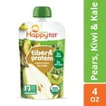 thumbnail image 3 of (6 pack) Happy Tot Organics Fiber & Protein Stage 4, Pears Kiwi & Kale Organic Tot Food, 4 oz Pouch, 3 of 10