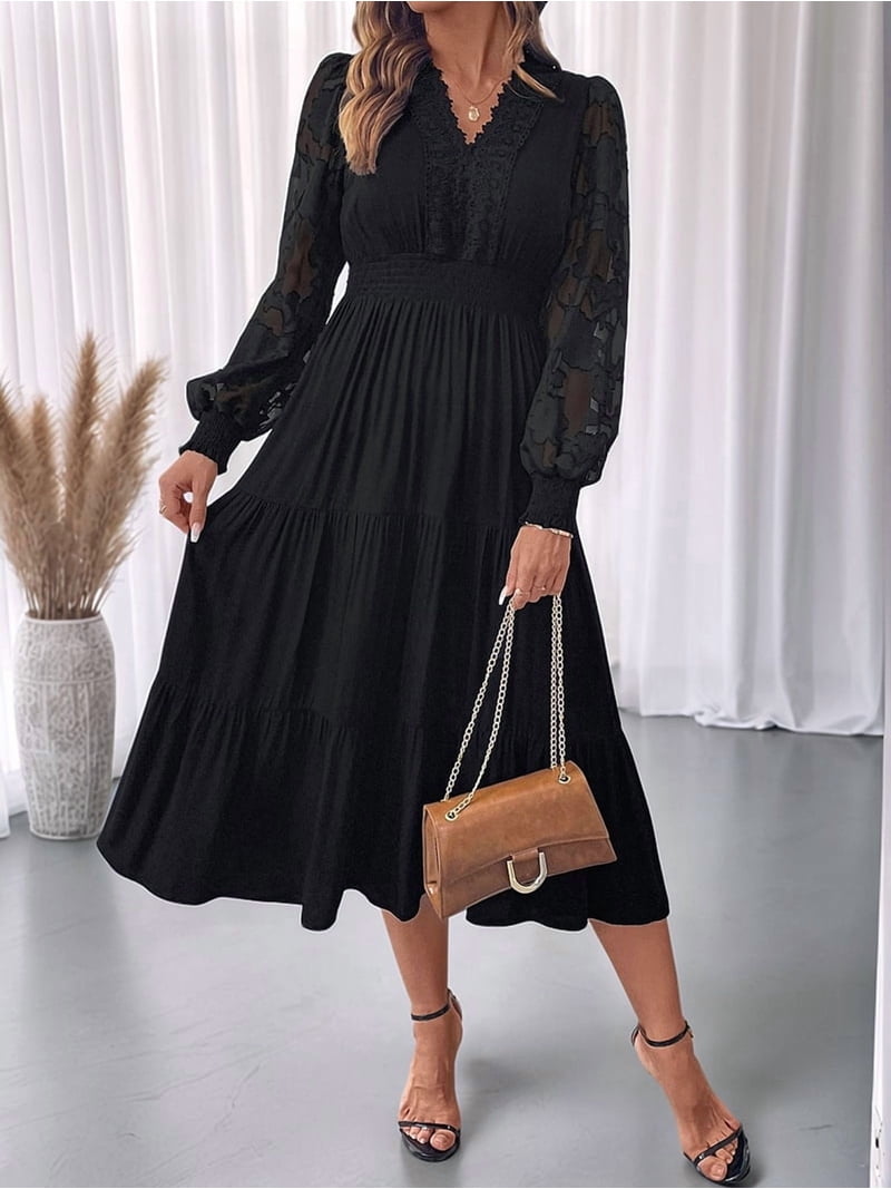 modest flowy maxi dress Paulina modest maxi dress – JanieLanie main image 1