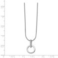 thumbnail image 3 of SS White Ice .05ct. Diamond Necklace 18 Inch, 3 of 3