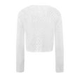 thumbnail image 5 of Nouveaux Chandails pour Femmes avec Col Rond Ample et Manches Ajourées, 5 of 5