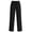 Black, variant on Womens Wide Leg Pants Casual Flowy Crepe Trousers Free Relaxed Fit Work Business with Pockets