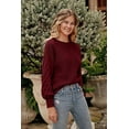 thumbnail image 5 of PRETTYGARDEN Women's 2025 Winter Pullover Sweater Casual Long Sleeve Crewneck Loose Chunky Knit Jumper Tops Blouse, 5 of 10