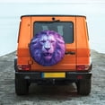 thumbnail image 6 of Sikiie Cool Lion Head PVC Leather Spare Tire Wheel Cover Spare Tire Cover, for Car Truck SUV Camper Trailer Universal Fit(14-17in)-14 inch, 6 of 6