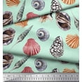 thumbnail image 3 of Soimoi Rayon Fabric Colorful Shells Ocean Printed Craft Fabric by the Yard 56 Inch Wide, 3 of 3