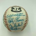 Hank Aaron HOF Multi Signed Cracker Jack Old Timers Game Baseball
