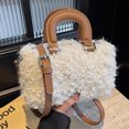 thumbnail image 4 of Bolso de mujer de felpa de invierno 2024, nuevo bolso cruzado versátil de moda, bolso de mano para mujer, bolso de hombro, 4 of 5