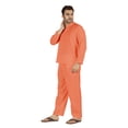 thumbnail image 3 of Inkmeso SolidNightwearSet For Men's Short Sleeve Pjs Loungewear Sets Soft Cotton Designer Sleepwear, 3 of 7