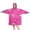 Pink Ribbon Pattern-1, variant on Wearable Oversized Blanket,Pink Breast Cancer Wearable Blanket Hoodie for Adults,Cozy Hooded Blankets with Super Pockets,Super Warm Fuzzy Pullover for Women & Men
