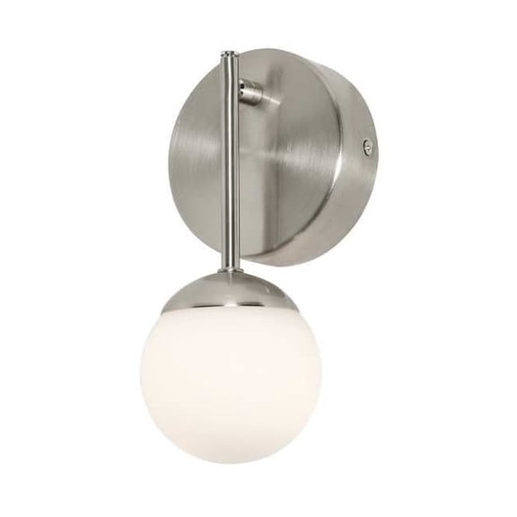 Afx Pearl1LightLEDSconce,Silver,Metal,4inL PRLS0409L30D1SN